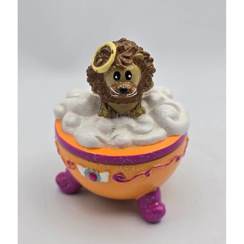 Vintage Y2K Claire's Trinket Box Angel Lion 2006 #7 Halo Collectible Nostalgia
